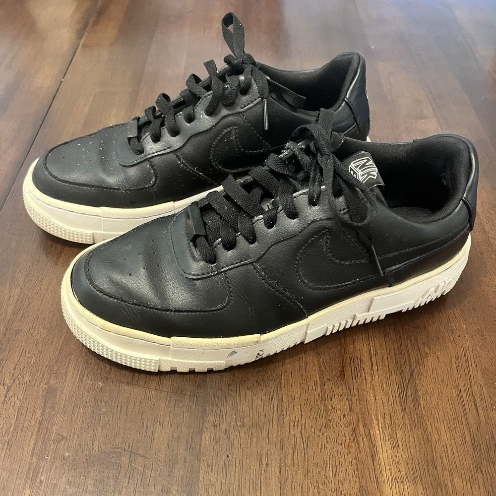 Nike Air Force One AF1 Pixel Women's Size 9‎ Black Low Top Sneakers
